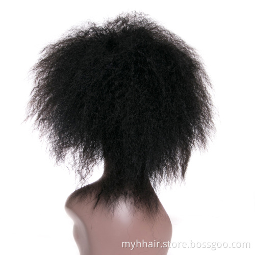 6 Inch Kinky Curly wigs,Natural Black Burgundy Short synthetic hair,Wigs for Women,Short Afro Cosplay Daily
